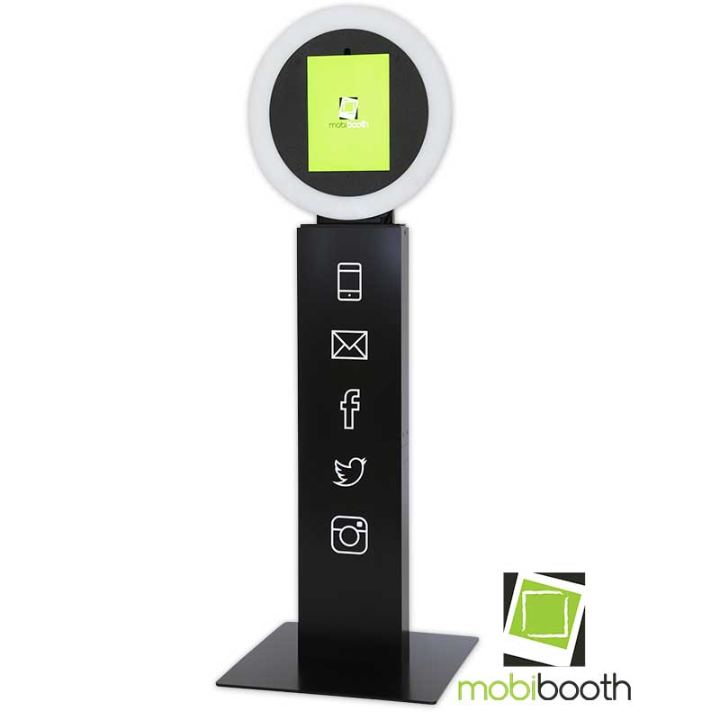 Mobibooth Aura™ photo booth kiosk black
