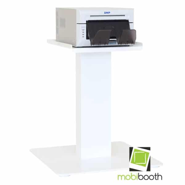 mobibooth aura printer stand white with printer2