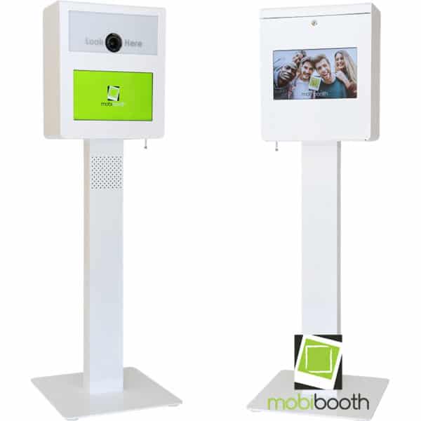 white mobibooth encore dslr photo booth for sale 1