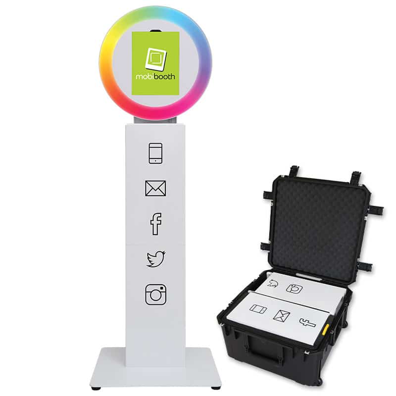 2023 Mobibooth aura photo booth kiosk for sale white