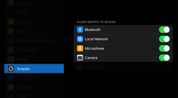 Bluetooth Permissions Settings Snappic